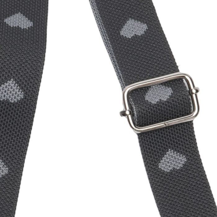 Telefoonkoord grijs hartjes !