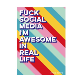 Postkaart | Fuck social media