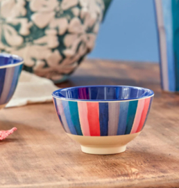 Melamine kom small N.Y. stripes - Rice