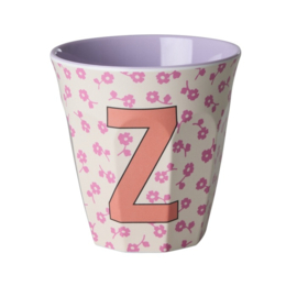 Melamine alfabet beker letter Z - Rice