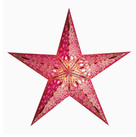 Kerstster Festival Pink - Starlightz