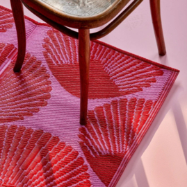 Kleed van gerecycled plastic - 120 x 180 cm - Pink & red sea shell | Rice