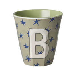 Melamine alfabet beker letter B - Rice