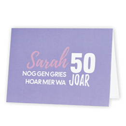 Dubbele kaart & envelop | Sarah