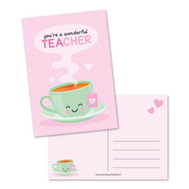 Postkaart | You're a wonderful teacher