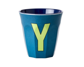 Melamine alfabet beker Letter Y - Rice