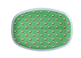 Melamine bord Green Snoopy print - Rice