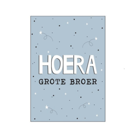 Postkaart - Hoera grote broer