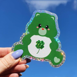 Glitter sticker Care bear Good luck - Studio Inktvis
