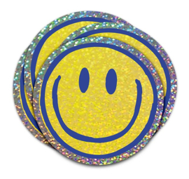 Sticker Glitter Smiley