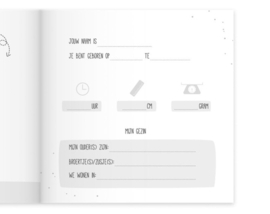 Invulboek Mijn eerste jaar Roestbruin - Fien & Feau