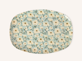 Melamine bord Summer Bloom print - Rice
