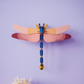 Pink Dragonfly - 3D wanddecoratie | Studio Roof