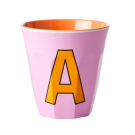 Melamine alfabet beker Letter A | Rice