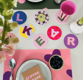 Letter E Onderzetter - LabelR
