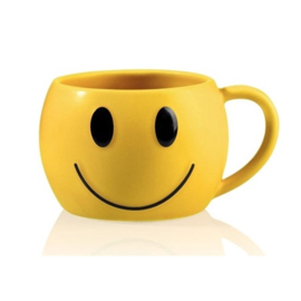 Mok Smiley geel - Bitten