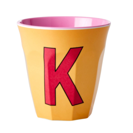 Melamine alfabet beker Letter K | Rice