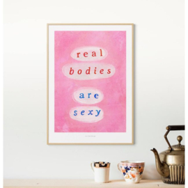 Print/poster Real bodies are sexy - A5