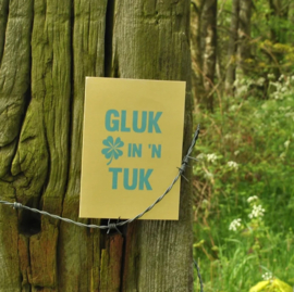 Dubbele kaart & envelop | Geluk in 'n tuk