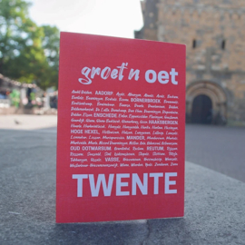 Dubbele kaart & envelop | Groet'n oet Twente