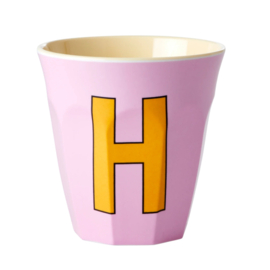 Melamine alfabet beker Letter H | Rice