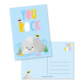 Postkaart | You rock (kleur)