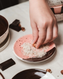 Raspbordje Roze/Chocolade small - Tierra Cocida
