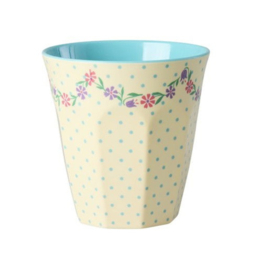 Melamine beker Dots and Flowers - Rice