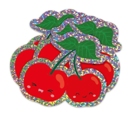Sticker Glitter Kersen