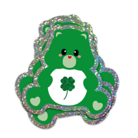 Glitter sticker Care bear Good luck - Studio Inktvis