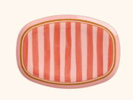 Melamine bord Organic Stripes print - Rice