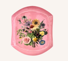 Metalen dienblad Flowers - Rice