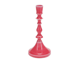 Hoge kandelaar Roze metaal/emaille - Rex London