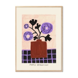 Print/poster A3 - Purple ranunculus