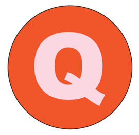 Letter Q Onderzetter - LabelR