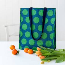 Shopper Dots Blauw - Groen