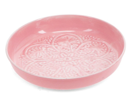 Emaille dienblad Licht roze Medium - Rex London
