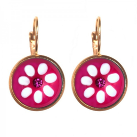 Oorbellen Pink Daisy Dots GP