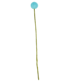Craspedia van vilt Blauw - Sjaal met Verhaal