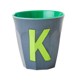 Melamine alfabet beker Letter K | Rice