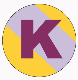Letter K Onderzetter - LabelR