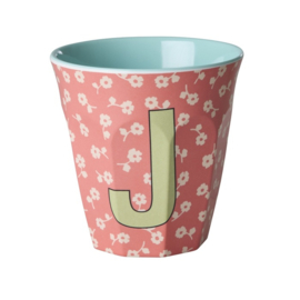 Melamine alfabet beker letter J - Rice