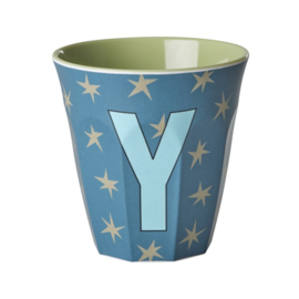 Melamine alfabet beker letter Y - Rice