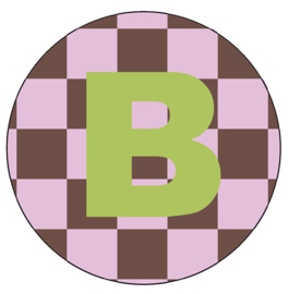 Letter B Onderzetter - LabelR