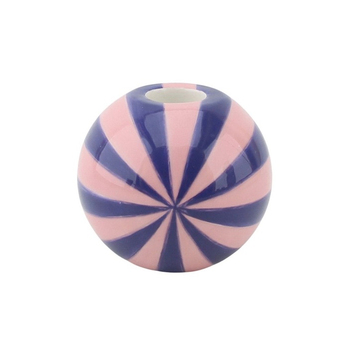 Kandelaar Swirl blauw/roze Maat L - Housevitamin