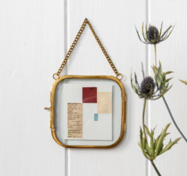 Hangend messing (foto)lijstje 10 x 10 cm - Rex London