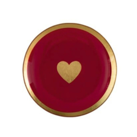 Love plate - Hartje goud