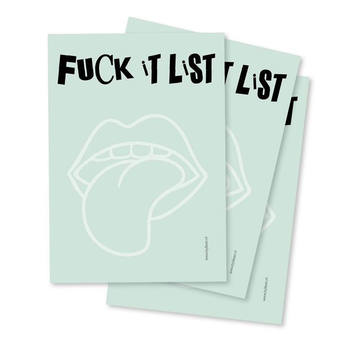 Notitieblok Fuck it list - byBean