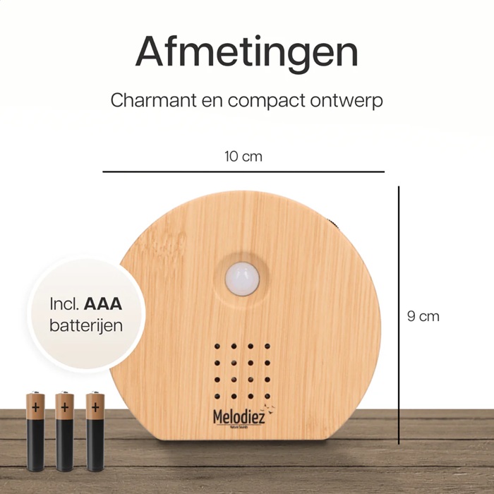 Geluidsboxje met verschillende geluiden Donker hout - Melodiez