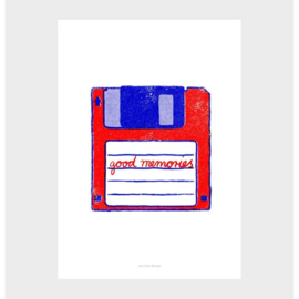 Print/poster Floppy disk - A4